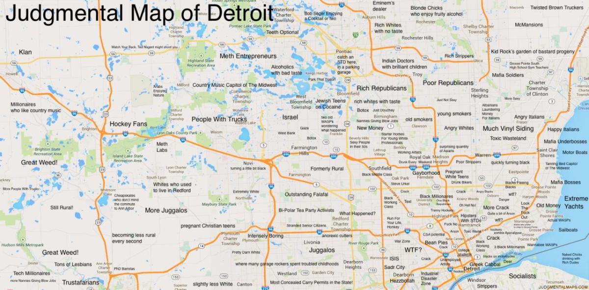 spriedumiem kartes Detroit